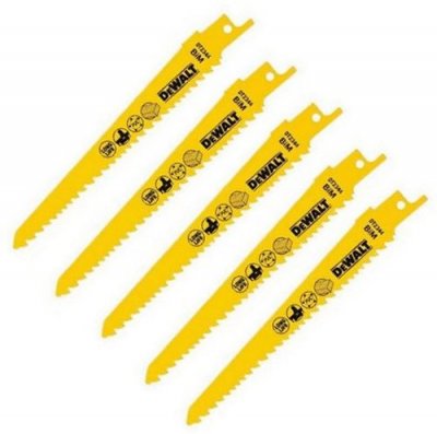 DeWALT DT2344 Bimetalové pílové listy na drevo, 152 mm, 5 ks