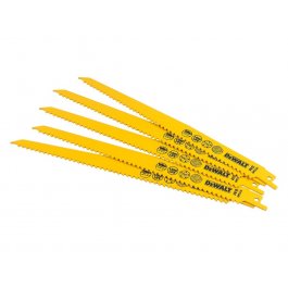 DeWALT DT2349 Bimetalové pílové listy na drevo, 228 mm, 5 ks