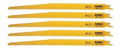 DeWALT DT2350 Bimetalové pílové listy na drevo, 305 mm, 5 ks