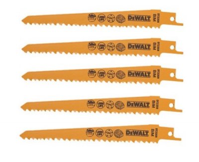 DeWALT DT2359 Bimetalové pílové listy na drevo, 152 mm, 5 ks
