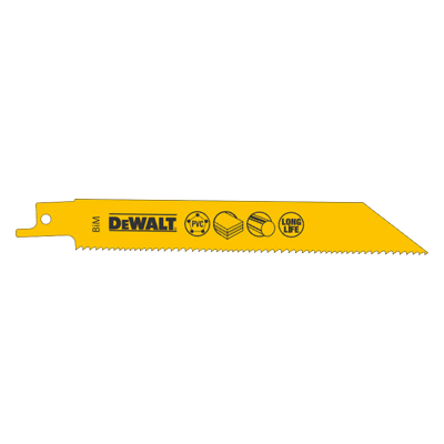 DeWALT DT2402 Bimetalové pílové listy na drevo, 203 mm, 5 ks