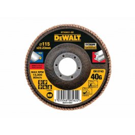 DeWALT DT30601 Brúsny kotúč EXTREME plochý, ø 115 mm, zrnitosť 40, 1 ks
