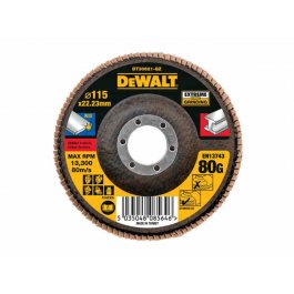 DeWALT DT30621 Brúsny kotúč EXTREME plochý, ø 115 mm, zrnitosť 80, 1 ks