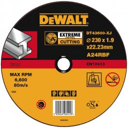 DeWALT DT43600 Rezný kotúč EXTREME, ø 230 x 1,9 mm