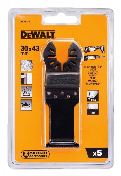 DeWALT DT20725 Bimetalové píly, 43 x 30 mm, 5 ks
