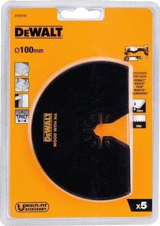 DeWALT DT20728 Bimetalové segmentové píly, 100 mm, 5 ks