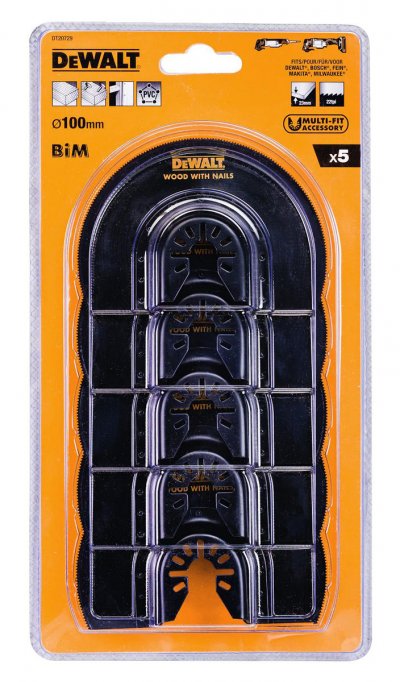 DeWALT DT20729 Bimetalové segmentové píly, 100 mm, vyduté, 5 ks
