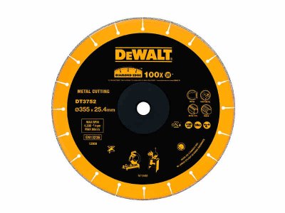 DeWALT DT3752 Diamantový rezný kotúč na kov, 355 mm