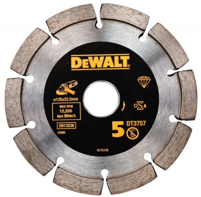 DeWALT DT3757 Diamantový rezný kotúč na škáry, 125 mm