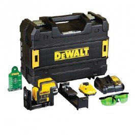 DeWALT DCE0822D1G Aku laserový kríž zelený s olovnicou 10,8 V