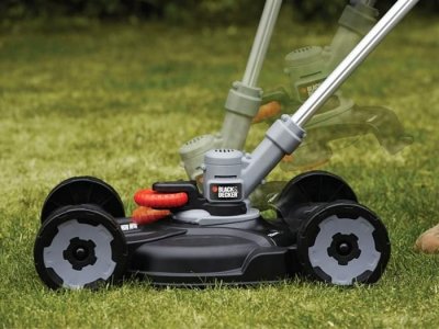 BLACK+DECKER STC1820CM Aku strunová kosačka s podvozkom 18 V, 2 Ah