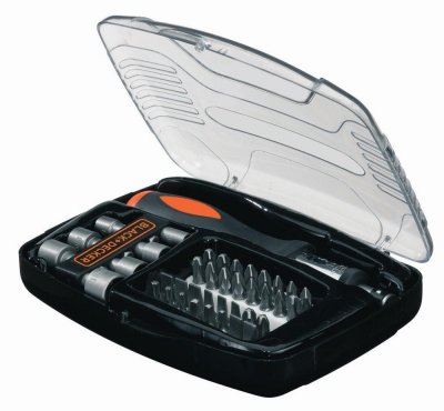 BLACK+DECKER A7062-XJ 40-dielna súprava bitov a nástrčkových kľúčov