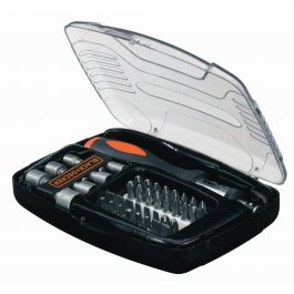 BLACK+DECKER A7062-XJ 40-dielna súprava bitov a nástrčkových kľúčov