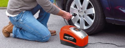 BLACK+DECKER ASI300 Kompresor bezolejový na 12 V aj 230 V