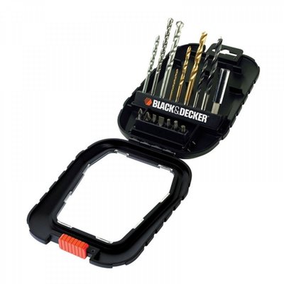 BLACK+DECKER A7186-XJ 16-dielna súprava vrtákov a bitov