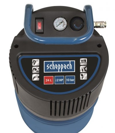 Scheppach HC 24 V Bezolejový vertikálny kompresor, 1500 W