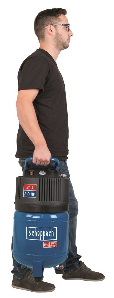 Scheppach HC 24 V Bezolejový vertikálny kompresor, 1500 W