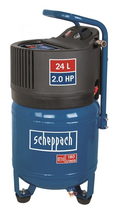 Scheppach HC 24 V Bezolejový vertikálny kompresor, 1500 W
