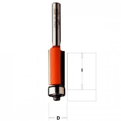 CMT Orange Tools CMT C906 Orezávacia fréza, rovné zuby - D19x16 B19 S=8 HM