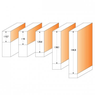 CMT Orange Tools CMT C906 Orezávacia fréza, rovné zuby - D12,7x12,7 B12,7 S=8 HM