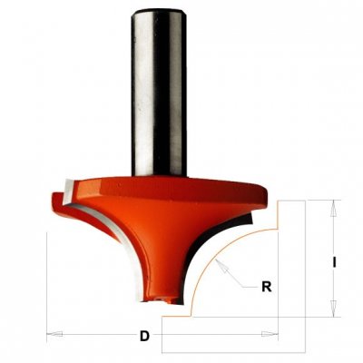 CMT Orange Tools C927 Zaobľovacia fréza vydutá - R9,5 D31,7x14 S=12 HM
