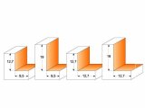 CMT Orange Tools C935 Falcovacia fréza na polodrážku - H9,5 D31,7x12,7 S=8 HM