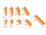CMT Orange Tools CMT C936 Uhlová fréza s ložiskom - 45° D45x18 S=8 HM