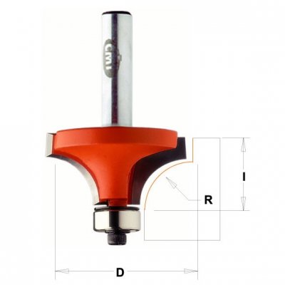 CMT Orange Tools CMT C938 Zaobľovacia fréza vydutá - R1,6 D15,9x12,7 S=8 HM