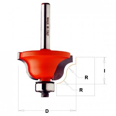 CMT Orange Tools C940 Profilová fréza s ložiskom - R6,4 D38,1x17,3 S=8 HM