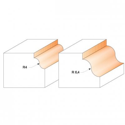 CMT Orange Tools C940 Profilová fréza s ložiskom - R6,4 D38,1x17,3 S=8 HM
