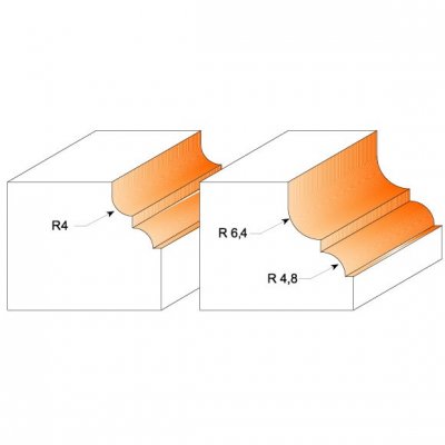 CMT Orange Tools CMT C945 Profilová fréza s ložiskom - R4 D28,7x13 S=8 HM