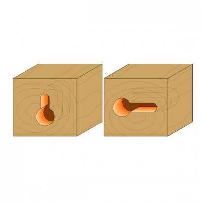 CMT Orange Tools CMT C950 Fréza na cylindrické drážky - D9,5x11 d4,8 S=8 HM