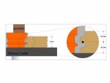 CMT Orange Tools C955 Fréza pre lepené spoje - D44,4x32 S=12 HM