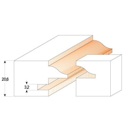 CMT Orange Tools CMT C955 Sada pro rám a výplň se sklem - 3ks S=12 HM