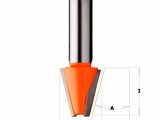 CMT Orange Tools CMT C981 Uhlová fréza na CORIAN - D23 I25,4 A15° S=12