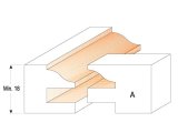 CMT Orange Tools CMT C991 Sada fréz pro rám výplně - D44,4 t18-22 profil B S=12 HM
