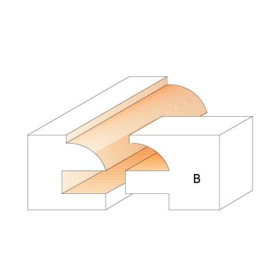 CMT Orange Tools CMT C991 Sada fréz pro rám výplně - D44,4 t18-22 profil B S=12 HM