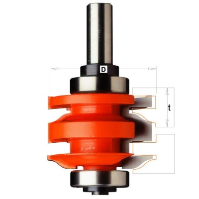 CMT Orange Tools CMT C991 Sada fréz pro rám výplně - D50,8 t18-22 S=12 HM