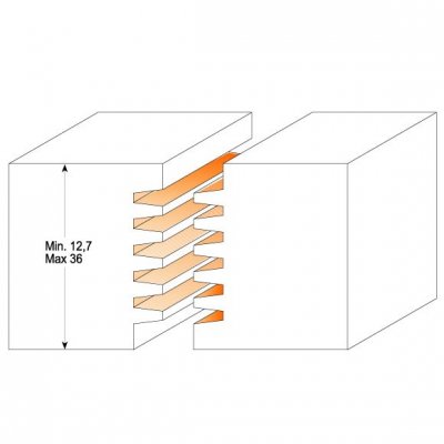 CMT Orange Tools CMT Fréza pre profesionálne spoje - D47,6x12,7-36 H5,3 S=12 HM