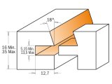 CMT Orange Tools C90062411 Sada fréz na dvere s rovnou výplňou 3ks, S=12 HM