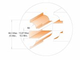 CMT Orange Tools C95580611 Sada fréz na dvere 2 ks, S=12 HM