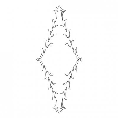 CMT Orange Tools CRCS-304 Šablóna na ornamenty na kuchynské dvierka FLORENTINE B 415x170 mm