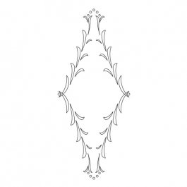 CMT Orange Tools CRCS-304 Šablóna na ornamenty na kuchynské dvierka FLORENTINE B 415x170 mm