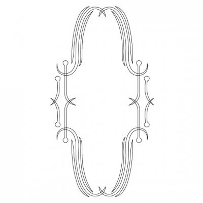 CMT Orange Tools CRCS-306 Šablóna na ornamenty na kuchynské dvierka ROMA 375x200 mm