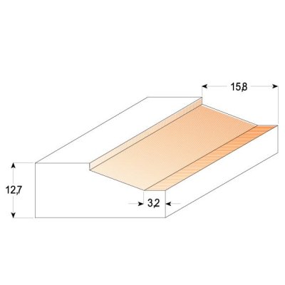 CMT Orange Tools C90002411 Sada fréz dvierková - 3ks sada S=8 HM