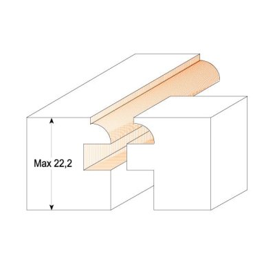 CMT Orange Tools C90002411 Sada fréz dvierková - 3ks sada S=8 HM