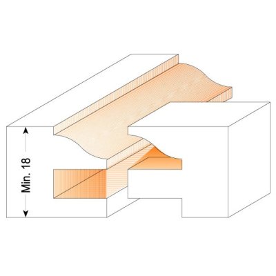 CMT Orange Tools C90051011 Sada dvierková pre rám a výplň - 5ks profil B S=12 HM