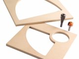CMT Orange Tools CBTS-002 Sada - šablóny pre dlabané misky 2 ks, + fréza,  S=12