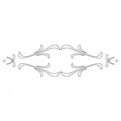 CMT Orange Tools CRCS-505 Šablóna na ornamenty na zásuvky KASKADA 250x65 mm
