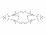 CMT Orange Tools CRCS-505 Šablóna na ornamenty na zásuvky KASKADA 250x65 mm